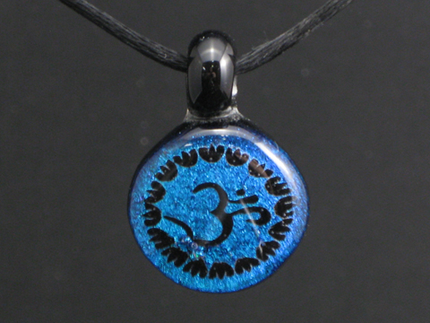 Om Pendant - Blue Dichroic